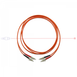Kabel patchcord LC/PC-LC/PC 50/125 duplex 0,5m-36580