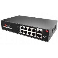 Switch PoE Eiflex EI-H1108PLL 8xPoE 10xFE 2xUplink-36631