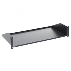 Półka Rack 19cali 255mm doczołowa czarna 2U-36849