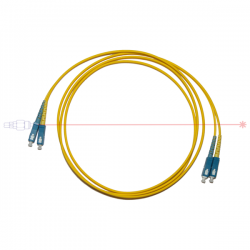 Kabel patchcord SC/PC-SC/PC 9/125 duplex 0,5m-36852