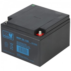 Akumulator żelowy bezobsługowy MWP 12V 26Ah-37257