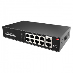 Switch PoE SW1008POE-100-E 10xFE 8xPoE 2xUplink-37259