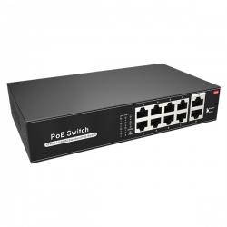 Switch PoE SW1008POE-100-E 10xFE 8xPoE 2xUplink-37260