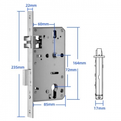 Zamek wpuszczany 6072 dla SmartLock RCF-37509