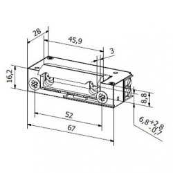 Elektrozaczep symetryczny z pamięcią XS-12U-37787