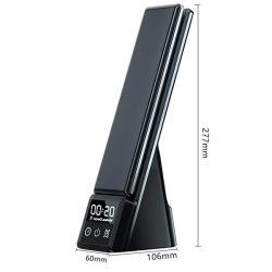 Lampka LED biurkowa z ładow. QI i wyświetlaczem-39239