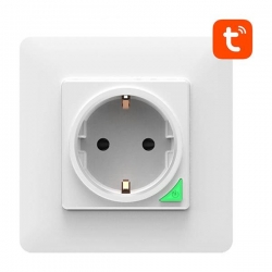 Gniazdo elektryczne 2P+Z Wi-Fi Tuya białe-39557