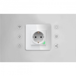 Gniazdo elektryczne 2P+Z Wi-Fi Tuya białe-39559