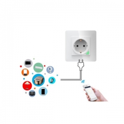 Gniazdo elektryczne 2P+Z Wi-Fi Tuya białe-39561