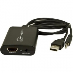 Konwerter sygnału USB+Jack 3,5"/HDMI LKV-325-39570