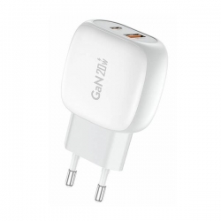Ładowarka sieciowa GaN 1xUSB-A 1xUSB-C 20W EU-41 -39673