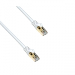 Kabel patchcord S/FTP LSZH kat.7 10m biały-39764