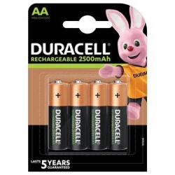 Akumulatorek NiMH AA R6 Duracell 4 sztuki 2500mAh-39820