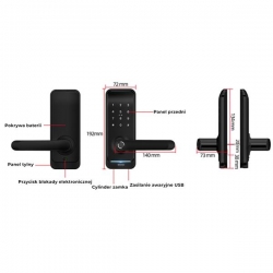 Elektroniczny zamek do drzwi SmartLock RC Midi2-39897