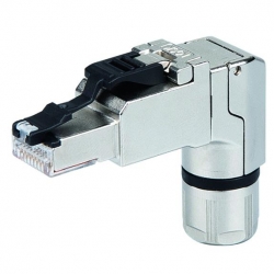 Wtyk modularny kąt. RJ45 8p8c kat.6A ekr. beznarz.-40014