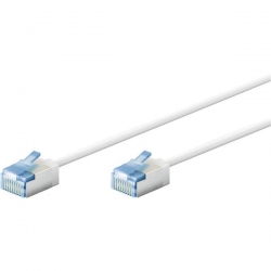 Kabel patchcord U/FTP LSZH kat.6A 0,15m biały-40102