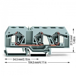 Złącze elektryczne szynowe WAGO 283-671 3x16mm-40208