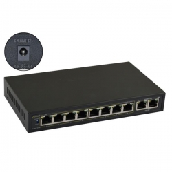 Switch PoE 10-portowy S108WP bez zasilacza-40494