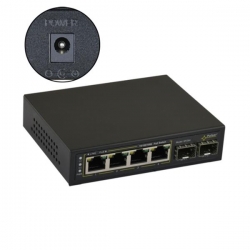 Switch PoE 6-portowy SFG64WP bez zasilacza-40502