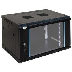 Szafa wisząca RWA664 6U 19" czarna-40586