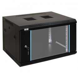 Szafa wisząca RW664 6U 19" czarna-40612