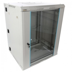 Szafa wisząca RWDA1565-G 15U 19" szara podwójna-40627