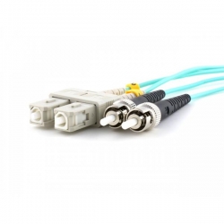 Kabel patchcord SC/PC-ST/PC 50/125 OM3 duplex 2m-40631
