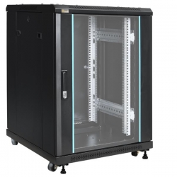 Szafa stojąca RS1566 15U 19" czarna-40636