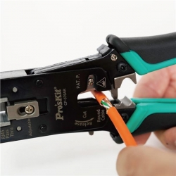 Zaciskarka wtyków RJ-45 przelot. kat.7 CP-376AR-40810