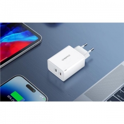 Ładowarka sieciowa GaN 35W Choetech PD6013 2xUSB-C-41104