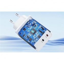 Ładowarka sieciowa GaN 35W Choetech PD6013 2xUSB-C-41106