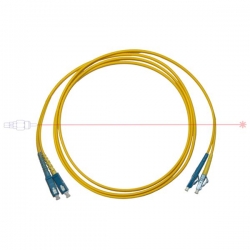 Kabel patchcord SC/PC-ST/PC 9/125 duplex 1m-41137