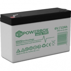 Akumulator AGM bezobsługowy Powerbox TPS 6V 12Ah-41145