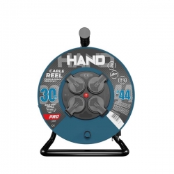 Przedłużacz elektryczny bębnowy 4gn. 30m HAND LINE-41149