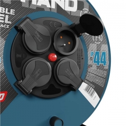 Przedłużacz elektryczny bębnowy 4gn. 30m HAND LINE-41150