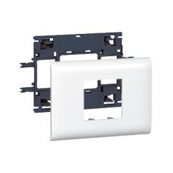 Ramka + support 2M biała mosaic 85mm Legrand-41169