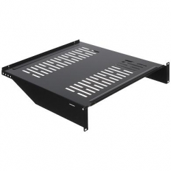 Półka Rack 19cali 450mm doczołowa czarna-41180