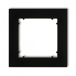 Ramka pojedyncza mini czarny mat 12MR-1-41182