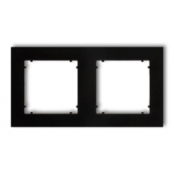 Ramka podwójna mini czarny mat 12MR-2-41183
