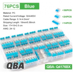 Zestaw szybkozłączek elektrycznych Q4176BX 76szt-41213