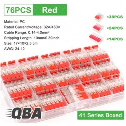 Zestaw szybkozłączek elektrycznych Q4176RX 76szt-41214