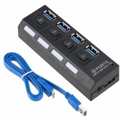 Hub USB 3.0 1x4 5Gbs aktywny-41382