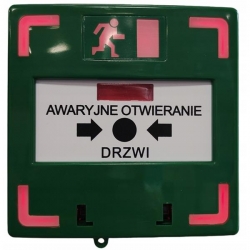Przycisk wyjścia ewakuacyjnego Fox GREEN-LED BUZZ-41410