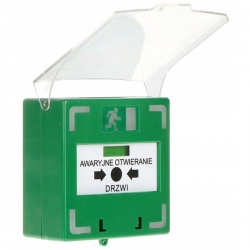 Przycisk wyjścia ewakuacyjnego Fox GREEN-LED BUZZ-41411
