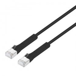 Kabel patchcord FTP kat.6A SLIM FLEX 10m czarny-41457
