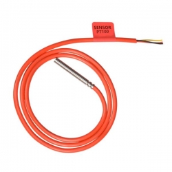 Wodoodporny czujnik temperatury PT-100 5m silikon -42340