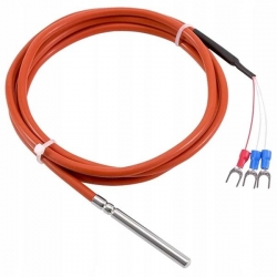 Wodoodporny czujnik temperatury PT-100 5m silikon -42341