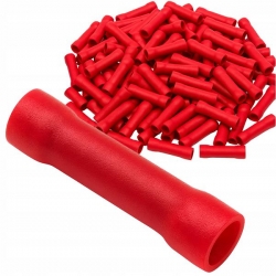 Łącznik tulejkowy izolowany 0,5-1,5mm czerwony-42361