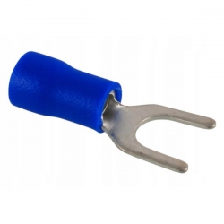 Konektor widełkowy izolowany 1,5-2,5mm M6 niebiesk-42365