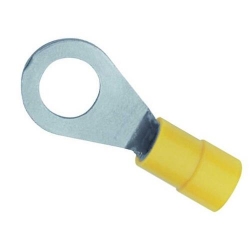 Konektor oczkowy izolowany 4-6mm M6 żółty-42366